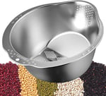 MallArt® Çok Amaçlı Pirinç Meyve Makarna Süzgeci Paslanmaz 304 Çelik