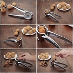 MallArt® Profesyonel Ceviz Kıracağı, 18 cm Paslanmaz Çelik, Ergonomik Saplı, Yaylı Mekanizmalı, Ceviz ve Fındık Kıracağı