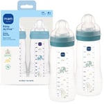 MAM Easy Active Biberon, Göğüs Arasında Geçiş Yapın ve Temizleyin, 4+ Ay, Erkek, 2 adet (1'li Paket)