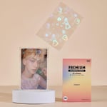Mandu Deco Kalp Holografik Kpop Fotoğraf Kartı Kolları Kart Koruyucu PVC İçermeyen ve Asitsiz Kalkan Kapağı Paket başına 100 Kol (61x91mm (Çift kollu için))