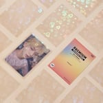 Mandu Deco Kalp Holografik Kpop Fotoğraf Kartı Kolları Kart Koruyucu PVC İçermeyen ve Asitsiz Kalkan Kapağı Paket başına 100 Kol (61x91mm (Çift kollu için))