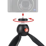 Manfrotto MTPIXIMII-B PIXI Masa Tripodu, 1 kg'a kadar, Kompakt ve sistem kameralar için, Siyah