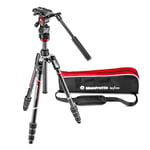 Manfrotto MVKBFRTC-LIVEUS Befree Live Karbon Fiber Video Tripod Seti, Sıvı Başlı, M-Lock Bükümlü Bacak Kilitleri, Siyah - Seçenekler: Befree Live - Karbon Büküm, Befree Adv 3 Yönlü Alu...