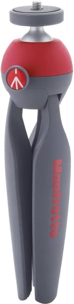 Manfrotto PIXI Mini Tripod, Kırmızı (MTPIXI-RD) - Seçenekler: Clamp Only, Tripod Kit, Tripod Only, Kırmızı Tripod, Tek...