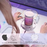 MAONO PC oyun mikrofonu, gürültü azaltıcı kondansatörlü mikrofon, yayın podcast stüdyosu için, USB mikrofon, PS5/PS4/Mac için, kontrol edilebilir RGB ışıklı, One Touch sessize alma, kazanç regülatörü,