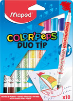MAPED 849010 COLOR PEPS DUO 10 RENK KEÇELİ KALEM