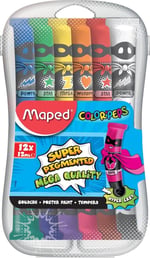 Maped Ofis Ve Kırtasiye 810520 Guaj Boya, 12'li