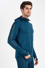 Maraton Active Erkek Kapüşonlu koşu Eşofman Üstü XL