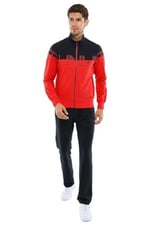 Maraton Sportswear Erkek Dik Yaka Düz Paça Eşofman Takımı
