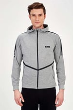 Maraton Sportswear Erkek Kapüşonlu Eşofman Üstü
