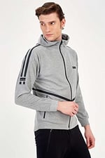 Maraton Sportswear Erkek Kapüşonlu Eşofman Üstü