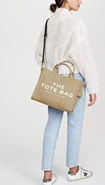Marc Jacobs Kadın The Medium Tote, Arduvaz Yeşili, One Size