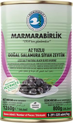 Marmarabirlik Az Tuzlu Doğal Salamura Sulu Zeytin 800 gr Teneke (S) 291-320