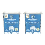 Marmarabirlik Kuru Sele Siyah Zeytin, XS Boy 321-350 Adet/kg, 800g, 2'li Paket