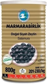 Marmarabirlik Salamura Siyah Zeytin Teneke (XL) 800 Gr
