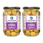 MarmaraBirlik Yeşil Kırma Zeytin, Cam Kavanoz, 400g, 3XL-2XL Boy, 2 Adet