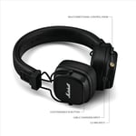 Marshall Major V Bluetooth, OE, Siyah
