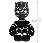 Marvel Black Panther Heart of Wakanda Peluş Figür, Işıklı ve Sesli, Siyah Panter Yumuşak Bebek Hayranları ve Koleksiyoncular için