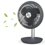 Masa vantilatörü çok sessiz | kablosuz | 4000 mAh pil | vantilatör | 90° eğilebilir | çalışma masası vantilatörü | rüzgar makinesi | hava soğutucu | enerji tasarruflu | 4 kademeli | 15 saat kablosuz ç