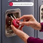Master Lock 1530T Soyunma Kilidi Kombinasyon Asma Kilit, 2 Adet (1'li Paket) Renkler Değişebilir