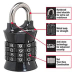 Master Lock 1535D Locker Lock Set Kendi Kombinasyonunuzu Asma Kilit, 1 Paket, Renkler Değişebilir