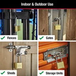 Master Lock 175LH Şifreli Asma Kilit, Pirinç Kaplama, 5.4 cm Askı, Kendi Şifrenizi Belirleyin