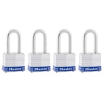 Master Lock 3QLF dış mekan asma kilit, anahtarlı, 4 adet aynı anda kapanır - Seçenekler: 1-1/2