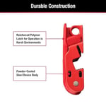 Master Lock 493B Kırmızı Elektrik Kutusu Devre Kesici Kilitleme, Standart Tek ve Çift Geçişler için Etiketleme Devre Kesici Kutusu Kilidi