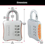 Master Lock 653D 2 in. kombinasyon asma kilit, 653D