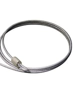 Master Lock 715DAT Örgülü Çelik Araba Kapak Kablosu, Lamine Çelik Asma Kilit, 2,1 m kablo ve 1-1/8 inç Geniş Kilit