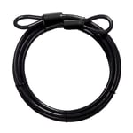 Master Lock 72DPF 15 ft İlmekli Uçlu Örgülü Çelik Kablo ve 3/8 inç Çap, Siyah, 15 inç x - Seçenekler: 4' x 3/8