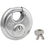 Master Lock Anahtarlı 40D Paslanmaz Çelik Discus Asma Kilit, Gümüş