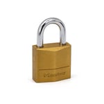 Master Lock Asma kilit, masif pirinç, 1,9 cm genişliğinde, 120Q (4 aynı anda kilitlenir)