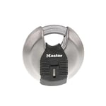 Master Lock M50XD Magnum Ağır Hizmet Paslanmaz Çelik Discus Asma Kilit, Anahtarlı, Gümüş