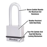 Master Lock M530XKADLHCCSEN Asma Kilit Kaplamalı Askı ve 5,1 cm Ütü Mesafesi, Aynı Kapanır, 1,9 cm Genişliğinde 4'lü Paket Keyed Alike