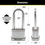 Master Lock M5XTLJ Magnum asma kilit, anahtarlı, 2 adet, aynı anda kapanır