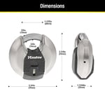 Master Lock Magnum Ağır Hizmet Paslanmaz Çelik Discus Asma Kilit, Anahtarlı, Anahtarlı, 2'li Paket