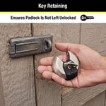 Master Lock Magnum Ağır Hizmet Paslanmaz Çelik Discus Asma Kilit, Anahtarlı, Anahtarlı, 2'li Paket