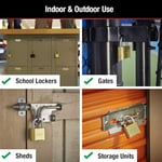 Master Lock Şifreli kilit, iç ve dış asma kilit, sıfırlanabilir şifreli kilit, 175D
