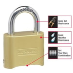 Master Lock Şifreli kilit, iç ve dış asma kilit, sıfırlanabilir şifreli kilit, 175D