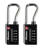 Master Lock TSA kabul görmüş bagaj kilidi sayısal 2'li paket, siyah