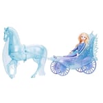 Mattel Çıkarılabilir elbisesi ve ayakkabılarıyla Mattel Disney Karlar Ülkesi Elsa bebek, büyüleyici atı Nokk ve macera arabası, Karlar Ülkesi: Kış Sonu Festivali teması, JBG56