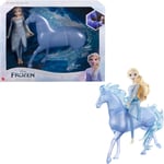 Mattel Disney Karlar Ülkesi Elsa ve Güzel Atı Nokk Disney Karlar Ülkesi oyuncakları, Elsa bebek ve Su Nokk'u figürü HLW58