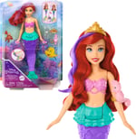 Mattel Disney Prensesi Yüzen ve Renk Değiştiren Ariel Bebek Disney prensesi oyuncakları, yüzen deniz kızı Ariel bebek HPD43