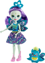 Mattel Enchantimals-Enchantimals Karakter Bebekler Tavuskuşu Patter Bebek Ve Flap Fxm74