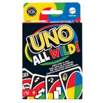 Mattel Games 112 Kartlı UNO All Wild Kart Oyunu, 7 Yaş ve Üzeri Oyuncular için Çocuk, Aile ve Yetişkin Oyun Gecesi için Hediye