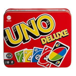 Mattel Games Sevilen UNO Deluxe kart oyunu, ailelerin favorisi ​, K0888