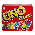 Mattel Games Sevilen UNO Deluxe kart oyunu, ailelerin favorisi ​, K0888