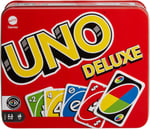 Mattel Games Sevilen UNO Deluxe kart oyunu, ailelerin favorisi ​, K0888