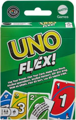 Mattel Games UNO Flex™ Aileler için eğlenceli oyun gecelerine ilham veren UNO™ Flex kart oyunu HMY99